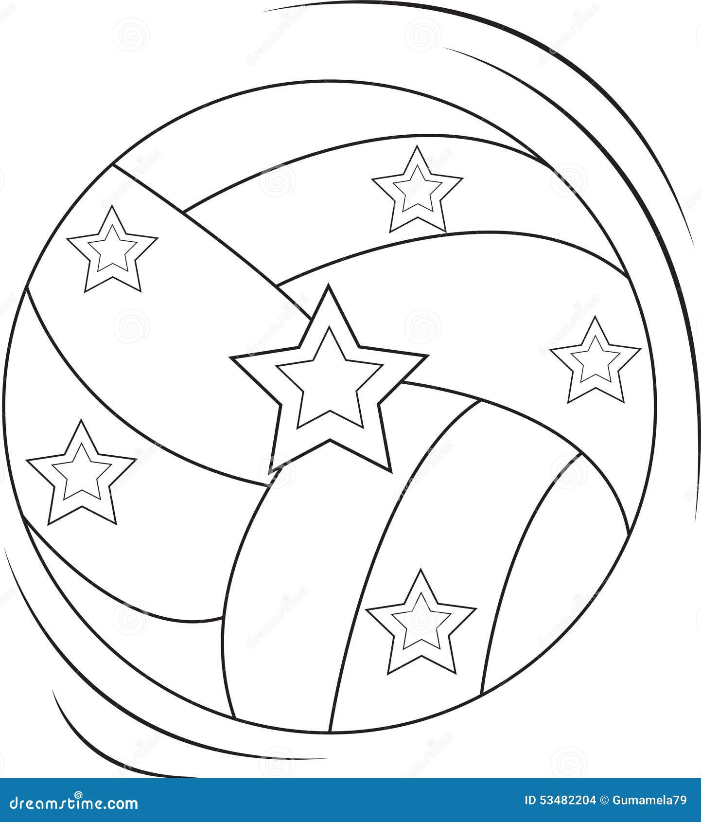 Volleyball coloring page stock illustration illustration of child