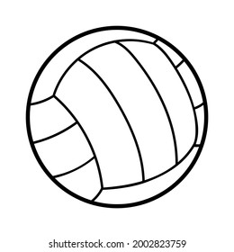 Coloring book children volleyball stock vector royalty free