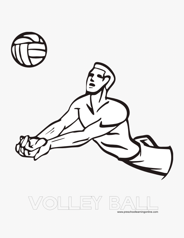 Sports coloring pages sheets for kids