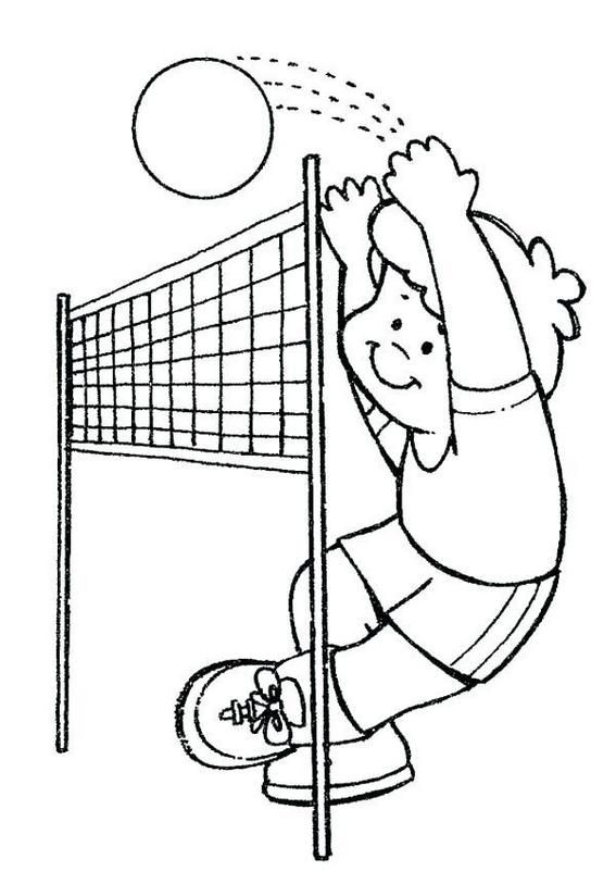 Fun awesome volleyball coloring pages deportes dibujos pãginas para colorear preescolar pãginas para colorear