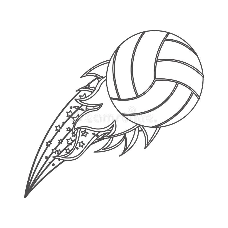Flaming volleyball stock illustrations â flaming volleyball stock illustrations vectors clipart