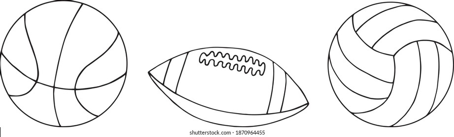 Sketch rugby ball on white background stock vector royalty free