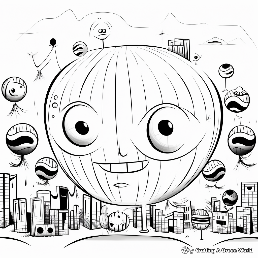 Volleyball coloring pages