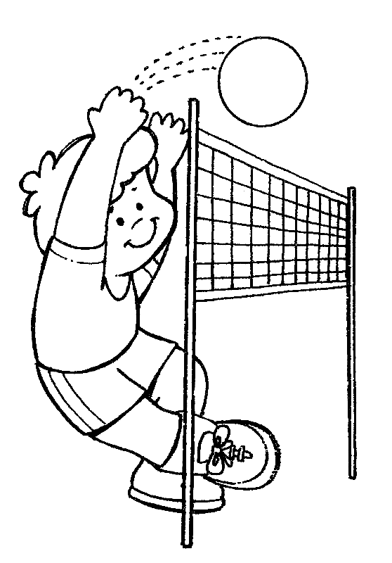 Volleyball coloring pages printable for free download