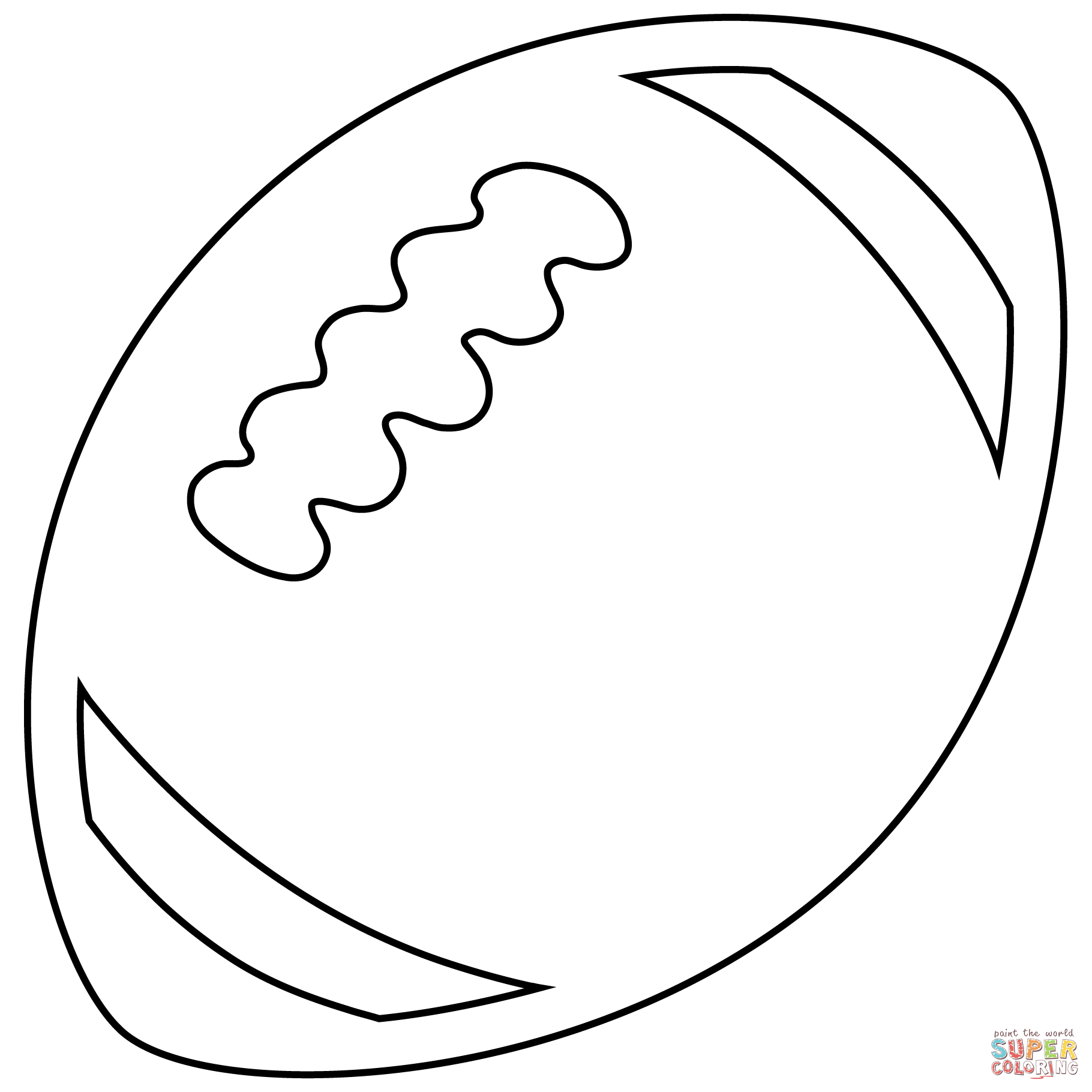 American football ball emoji coloring page free printable coloring pages