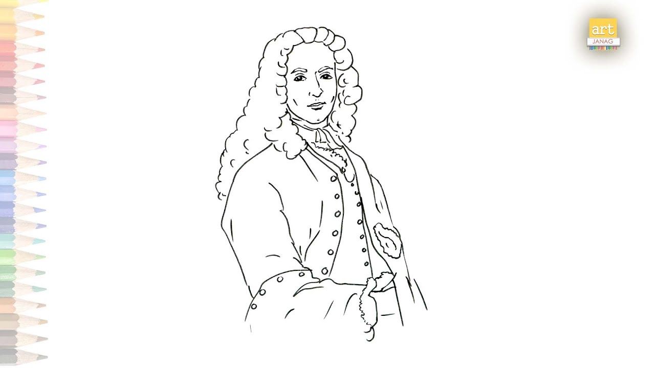 Dibujo y coloreado de voltaire voltaire drawing easy how to draw voltaire step by step easy easy drawings portrait drawing drawings