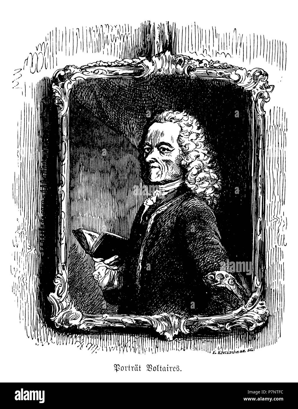 Voltaire cut out stock images pictures