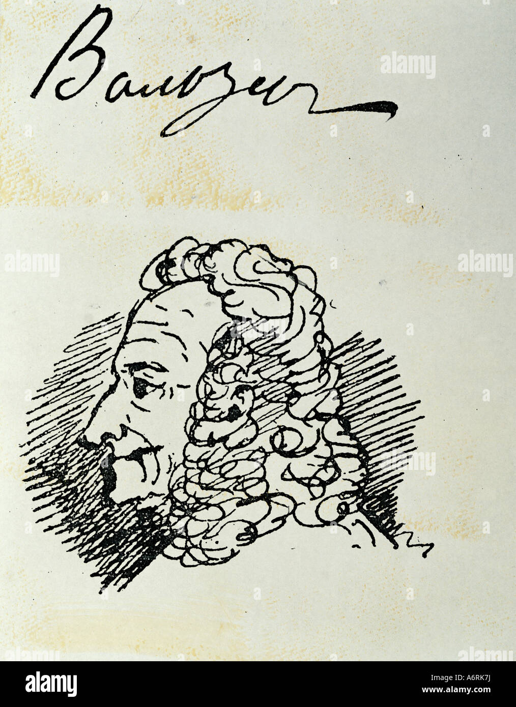 Drawing of voltaire hi