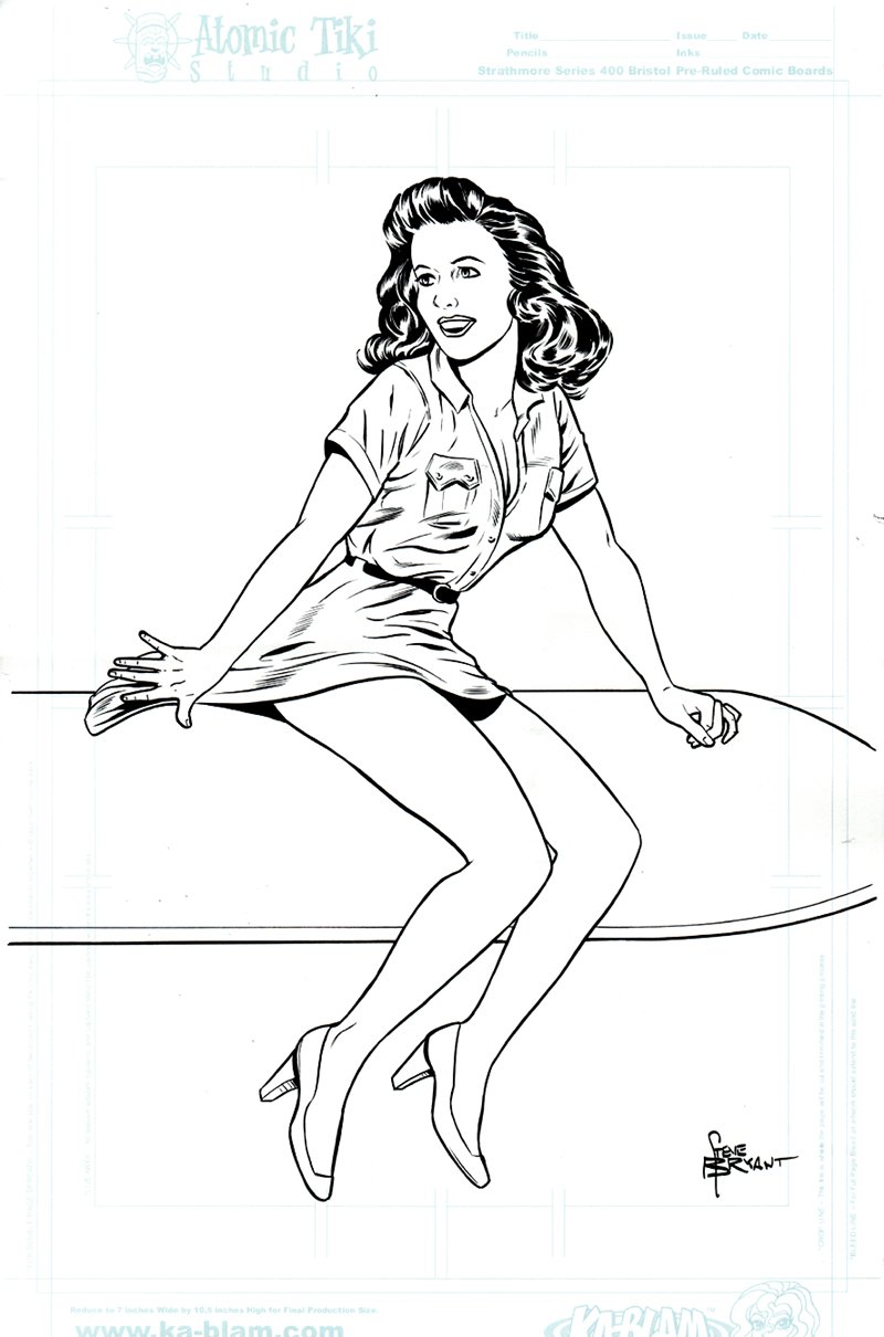 Ic art for sale from romitaman original art athena voltaire cover by ic artists steve bryant