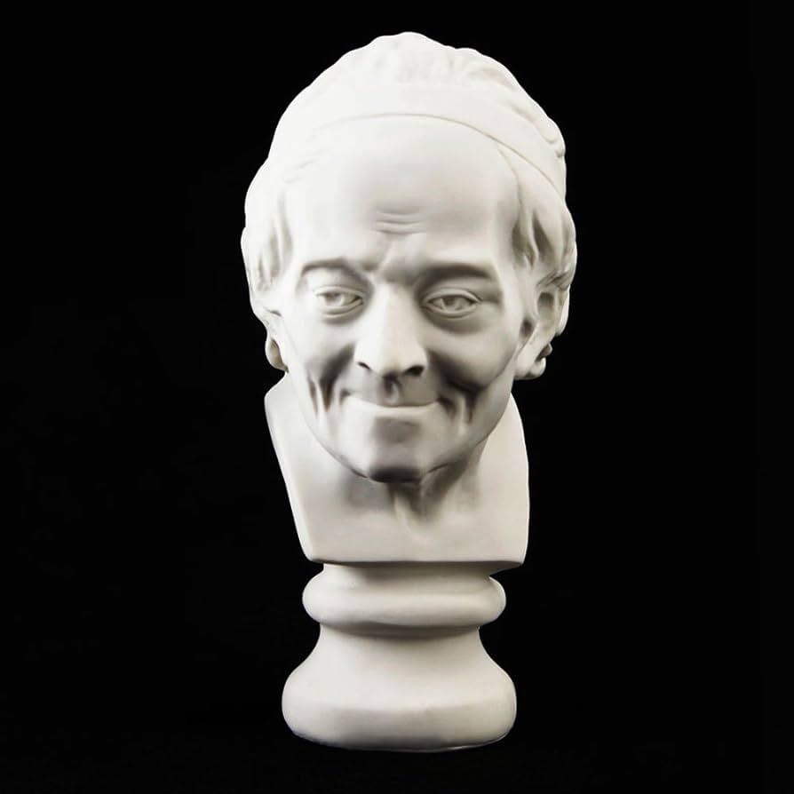 Gonear decoration bust of voltaire sculpture statue resin sketch draw plaster artist model decor height home kitchen