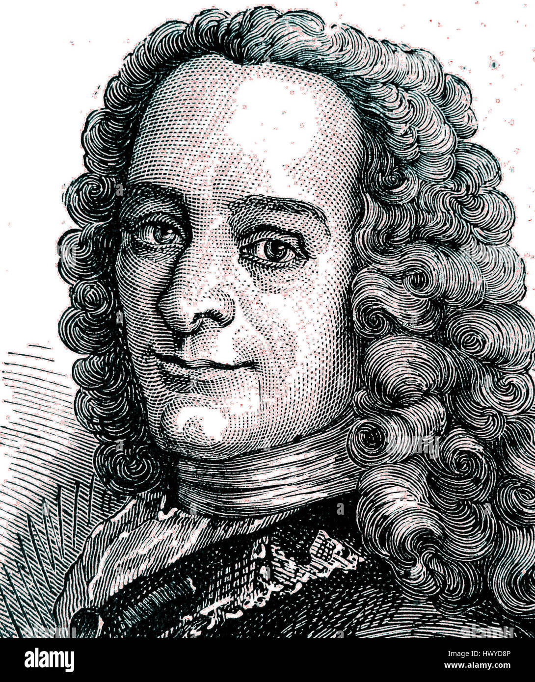 Drawing of voltaire hi