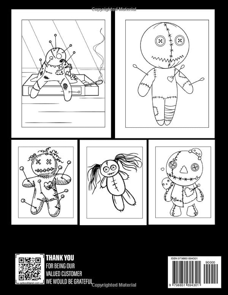 Voodoo doll coloring book amazing effigy coloring pages with wonrful illustrations for all ages to have fun and relax a great present for special occasions paul chanel books