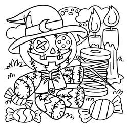 Voodoo doll outline vector images over