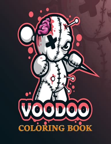 Buy voodoo colorg book unique pages to color on voodoo dolls satanic art pastel goth hoodoo designs pa spirituals pattern perfect for creative and relaxation activity at home onle at dia
