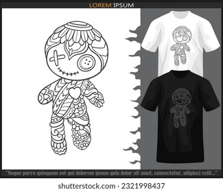 Gothic voodoo doll drawing illustrations vectors