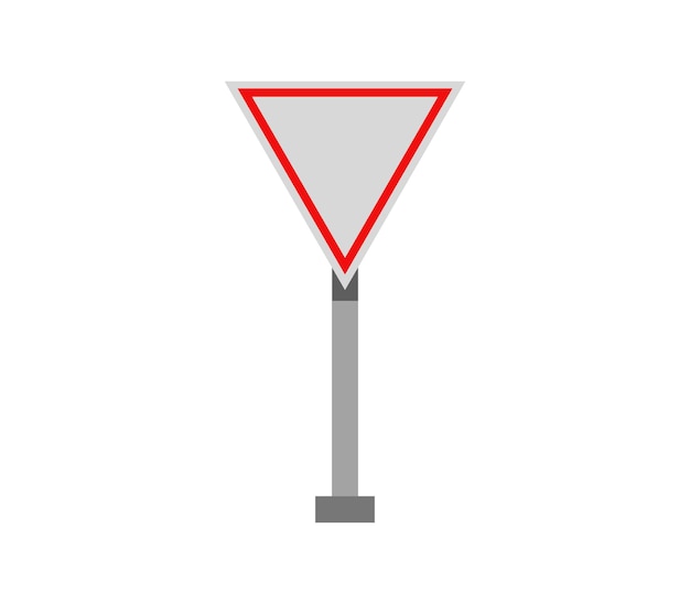 Driedimensionaal verkeersbord premium vector