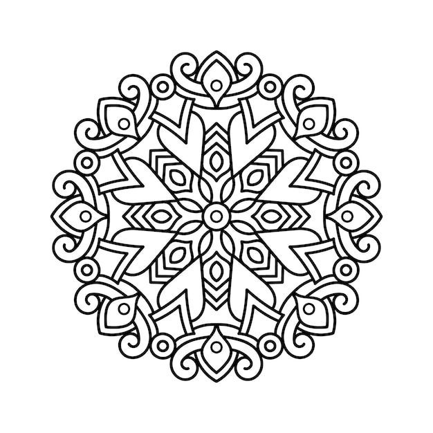 Koratives mandala und muster fãr n mehndi