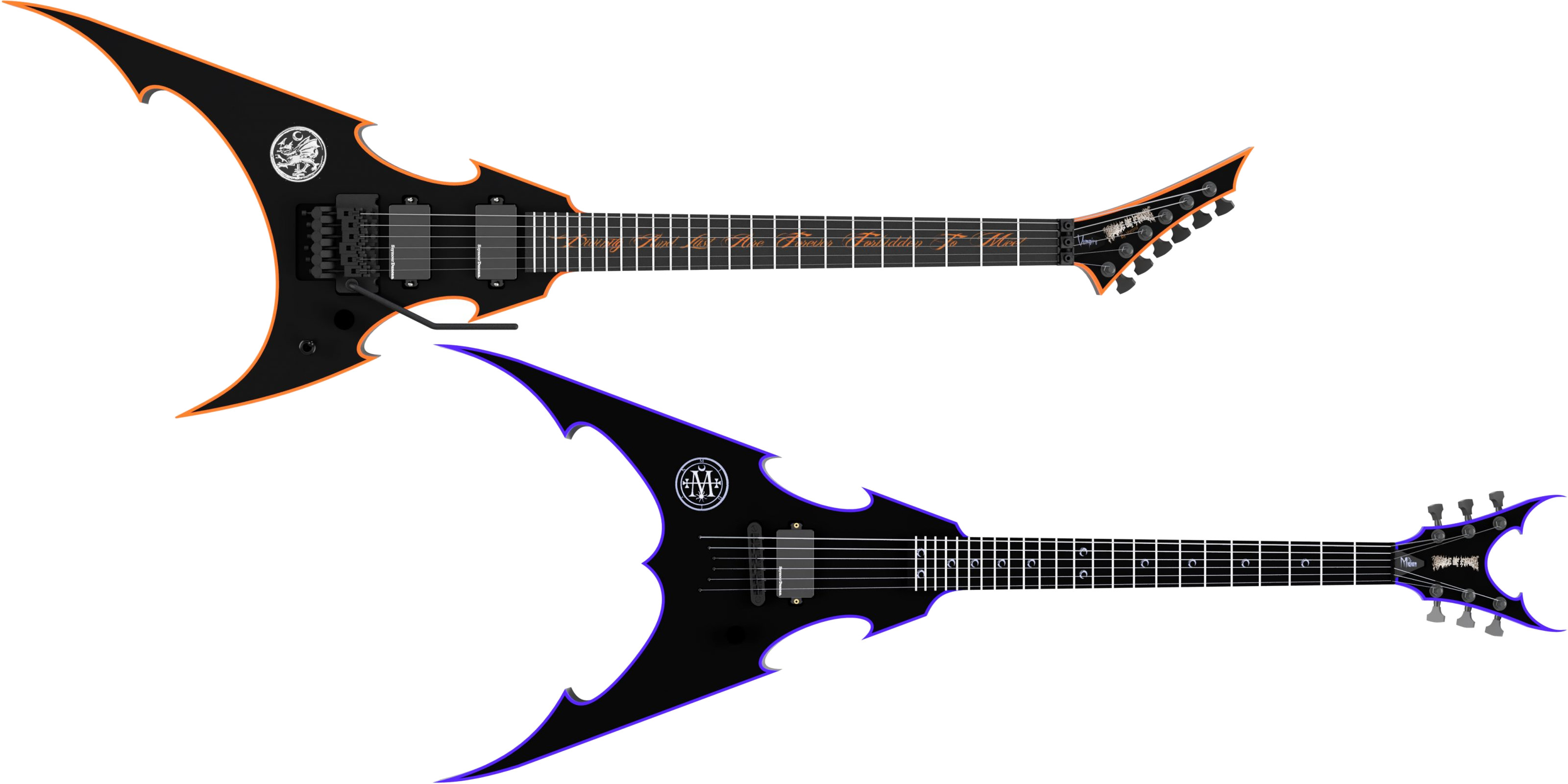 Cradle of filth y vorona guitars anuncian los modelos signature vempire y midian