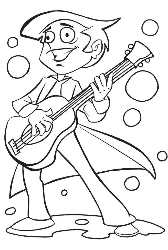 Top free printable guitar coloring pages online coloring pages monster coloring pages dinosaur coloring pages
