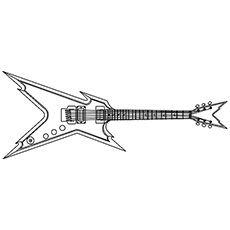 Top free printable guitar coloring pages online