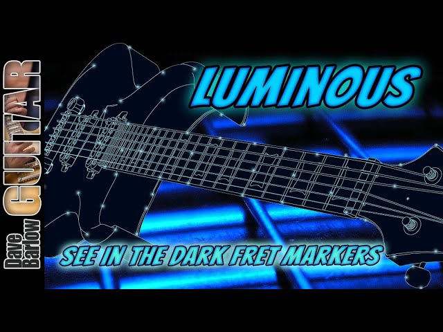 Installing glow dots on a set neck guitar