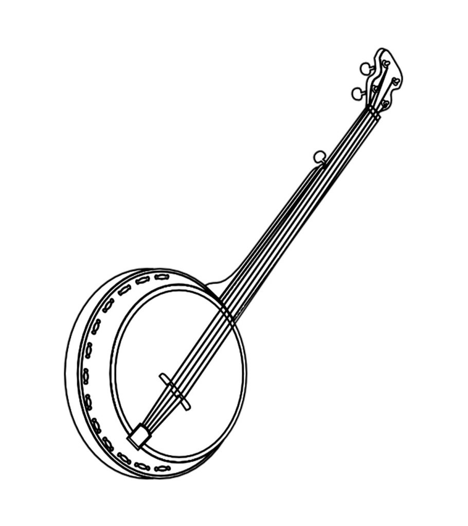 Top free printable guitar coloring pages online