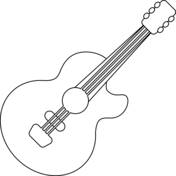 String guitar coloring page free printable coloring pages