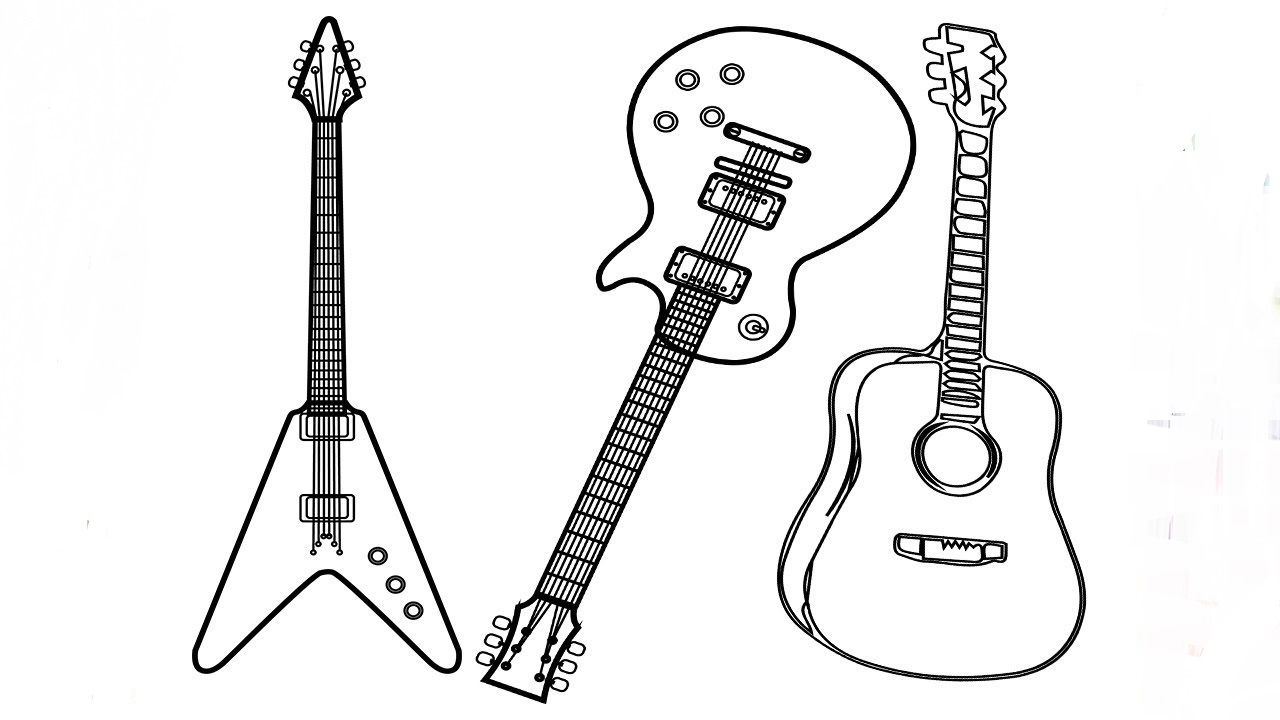 Guitar malvorlagen