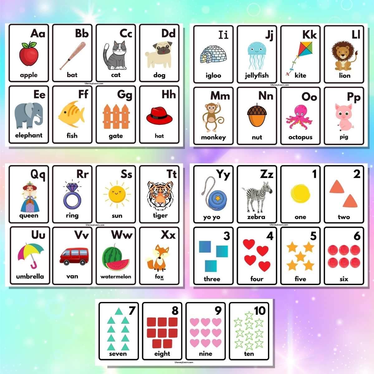 Printable phonetic alphabet flashcards