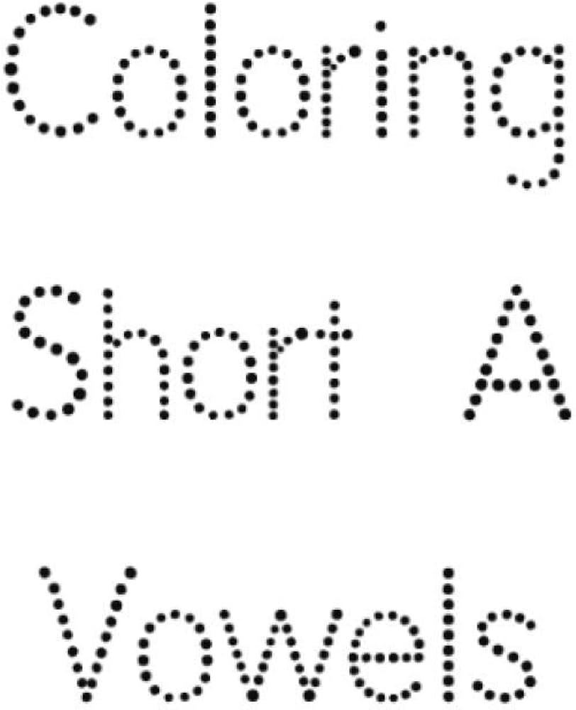 Coloring short a vowels sinclair bobby books