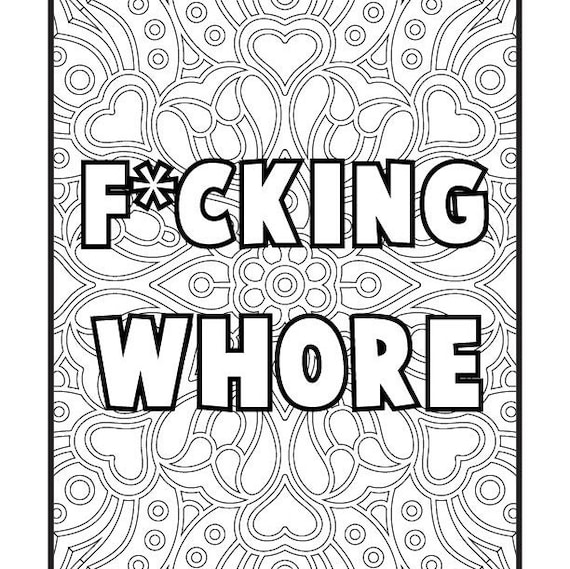 Swear word coloring pages