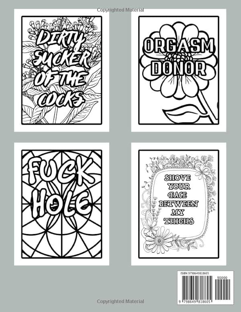 Offensive adult coloring book pages of hilarious curse word and swearing phrases for stress release and relaxation for those who enjoy funny vulgar and obscene colouring gag gifts plosker babb