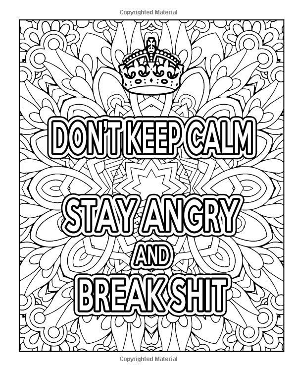 Newest free of charge cuss word coloring pages style the beautiful factor in relation to coloâ swear word coloring book quote coloring pages swear word coloring