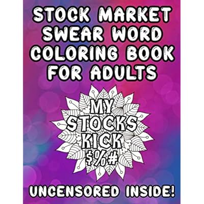 Stock market swear word coloring book for adults mauritius