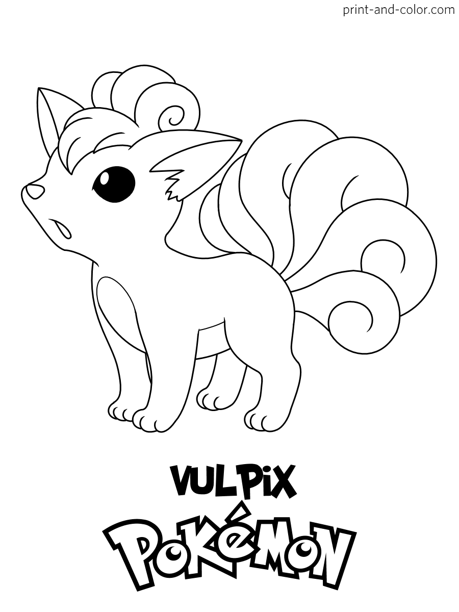Pokemon coloring pages print and color