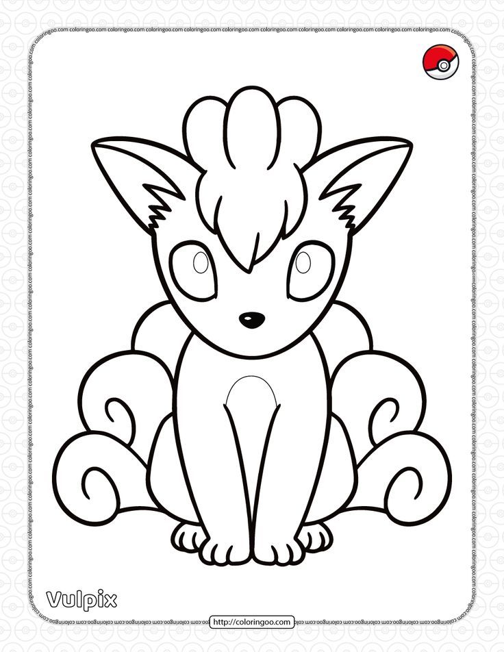 Pokemon vulpix pdf coloring page pokemon coloring pages pokemon coloring pokemon