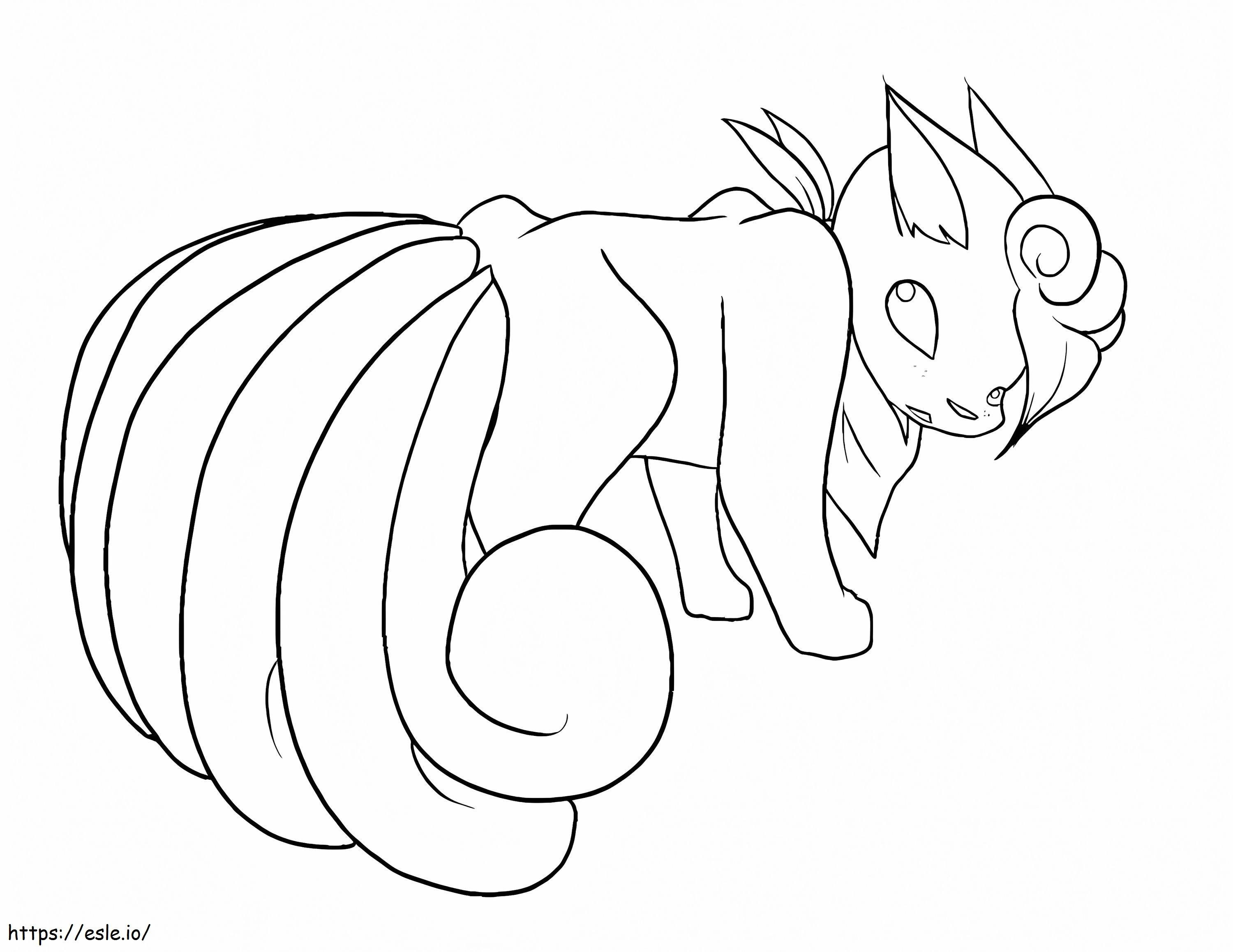 Vulpix coloirng page coloring page