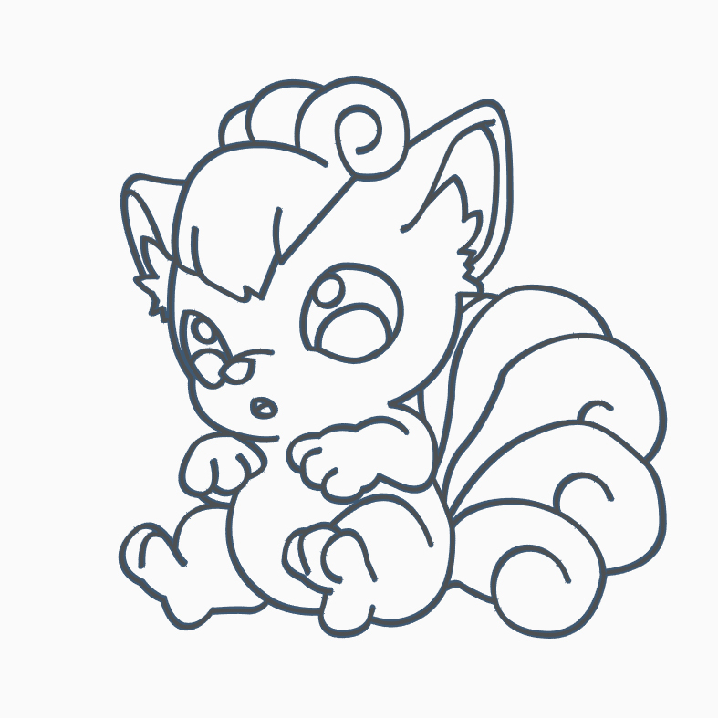 Stl file vulpix cookie cutter pokemon anime chibi ðªãd printable design to downloadãcults