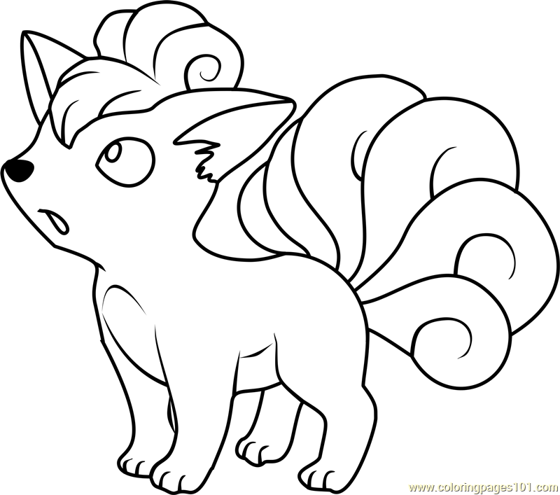 Vulpix pokemon coloring page pokemon coloring pages pikachu coloring page animal coloring pages