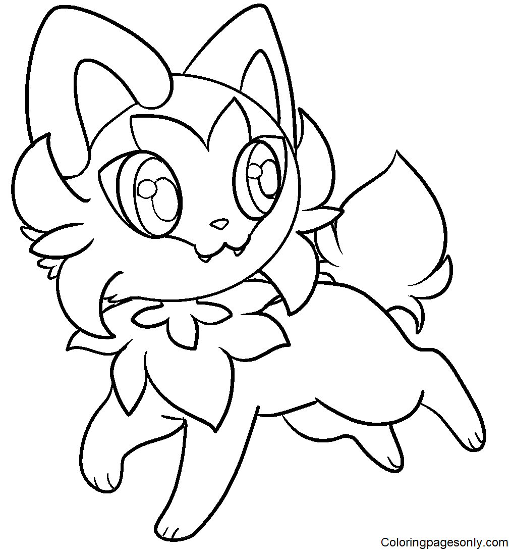 Sprigatito coloring pages printable for free download