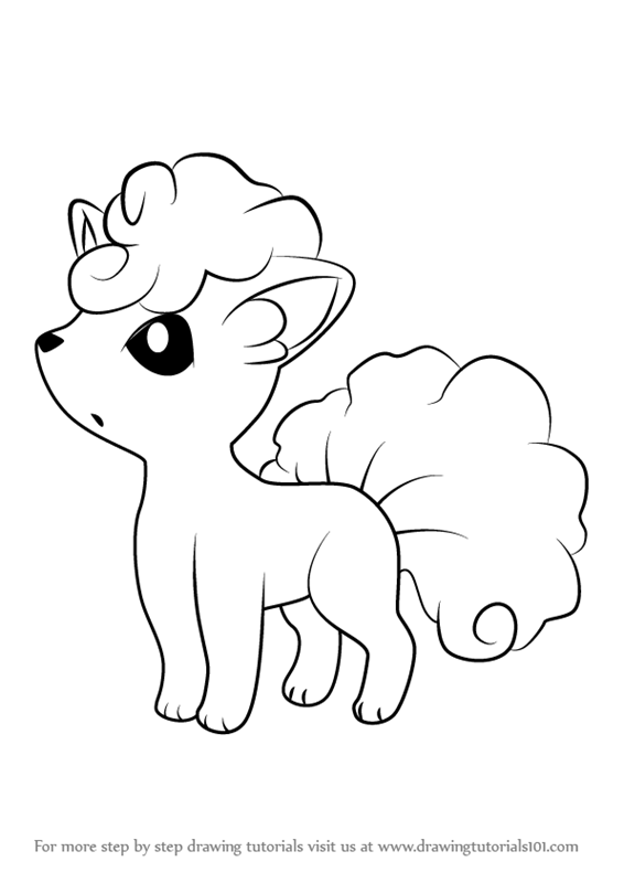 How to draw alola vulpix from pokemon sun and moon pokemon coloring pages pokemon coloring pokemon drawings