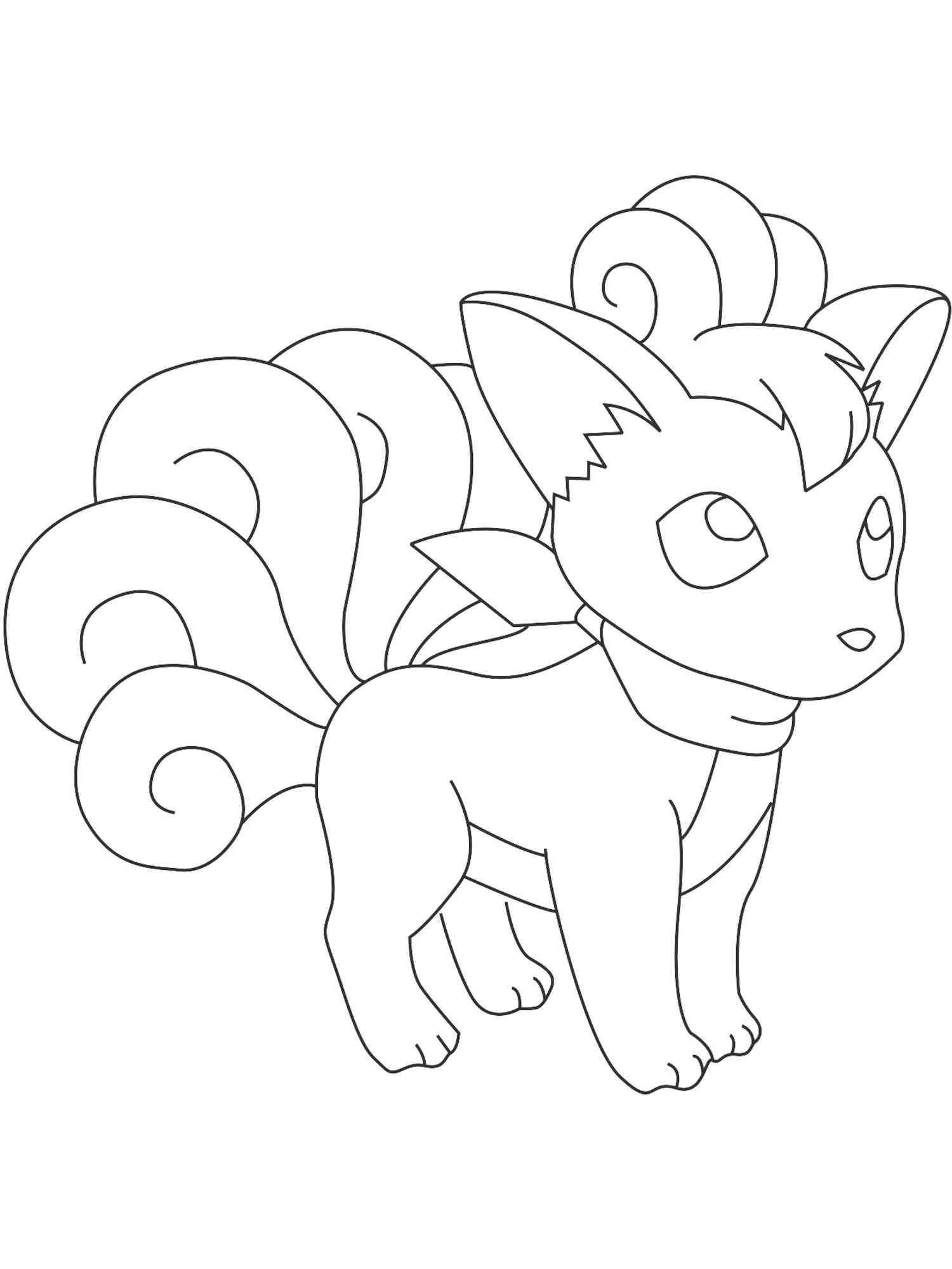 Vulpix coloring pages