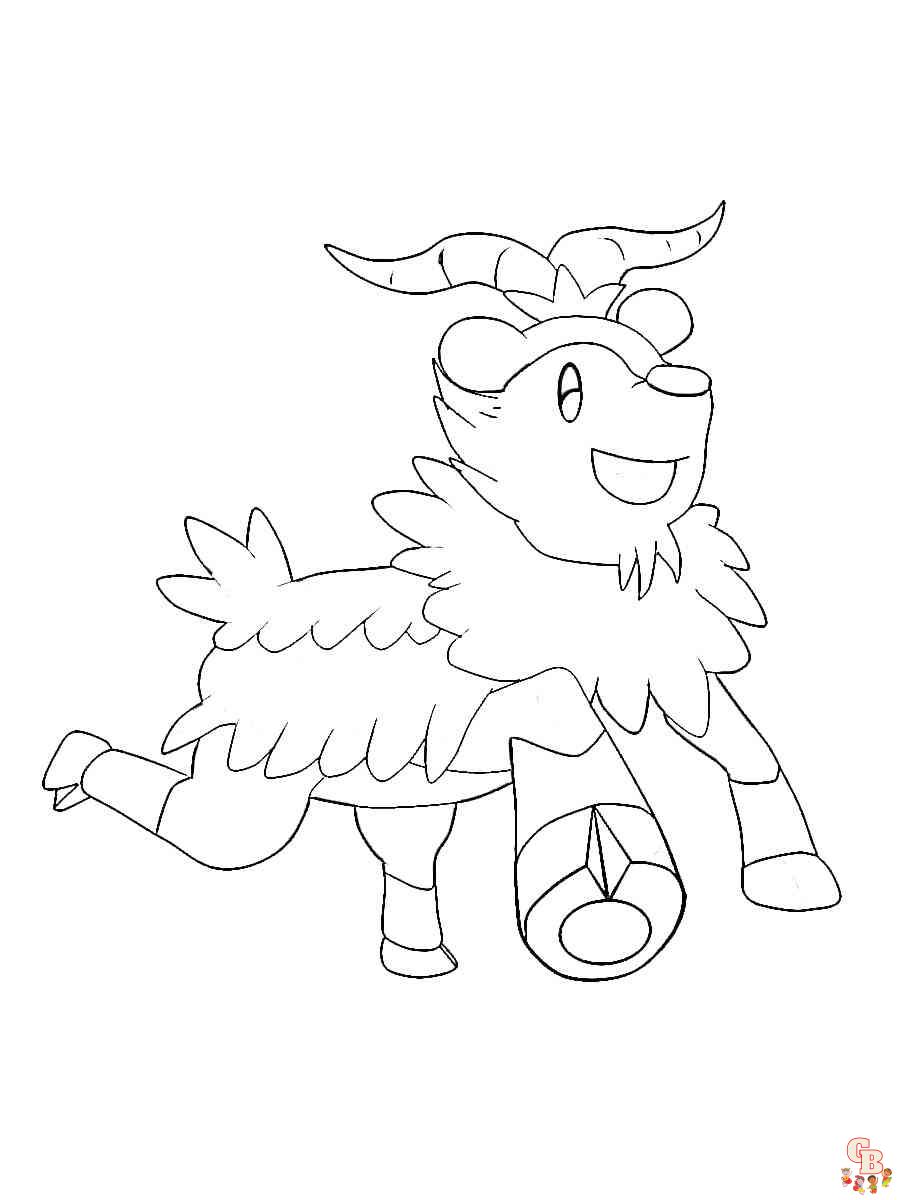 Cute skiddo pokemon coloring pages fun and free printables