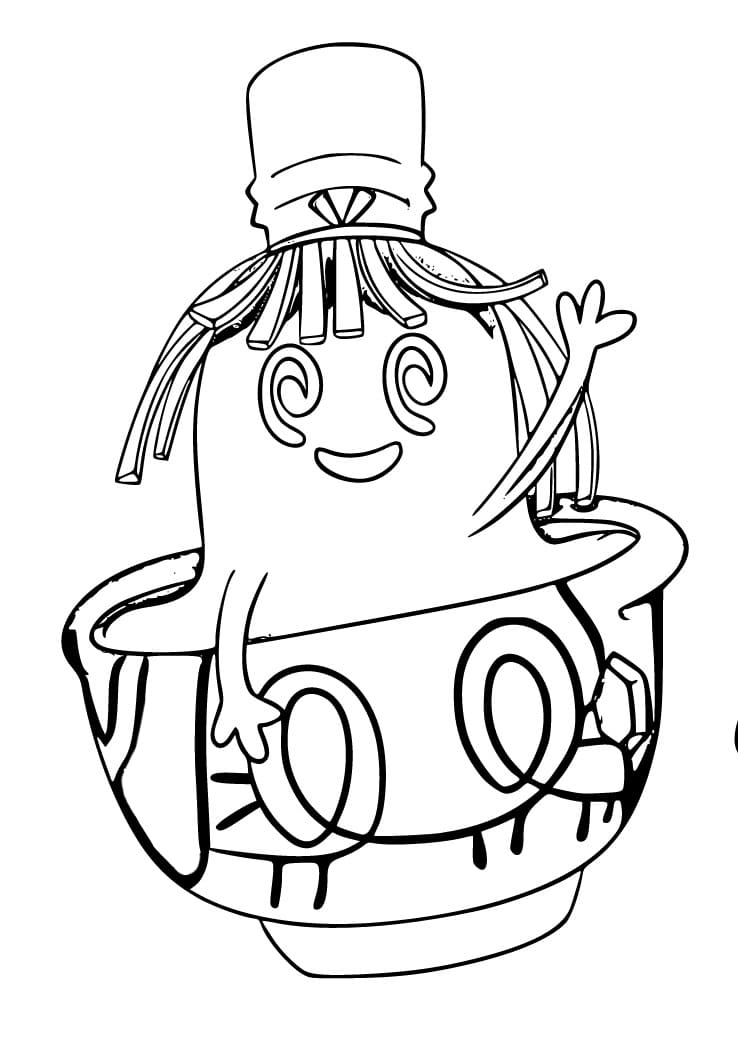 Cute alolan vulpix coloring page