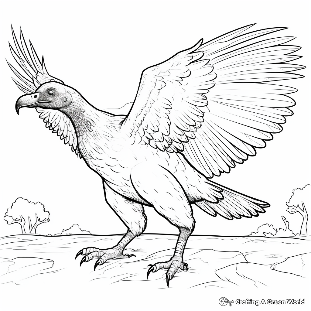 Vulture coloring pages