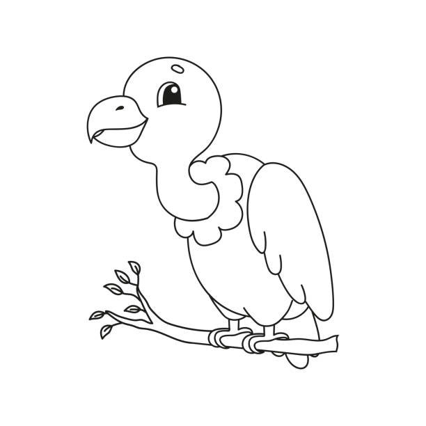 Coloring book pages for kids cute cartoon vector illustration stock illustration