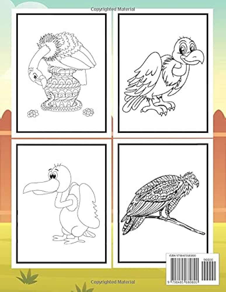 Vulture coloring book this vulture coloring book will give you rest and joy rahaman ariful books