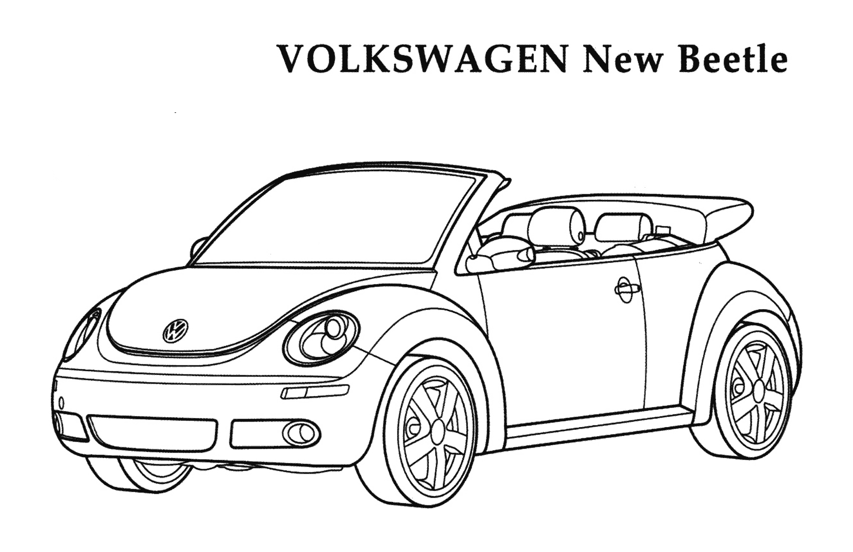 Volkswagen coloring pages to download and print for free