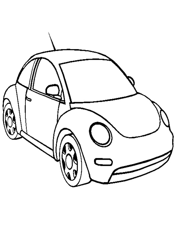 Coloring pages small car coloring page for kids