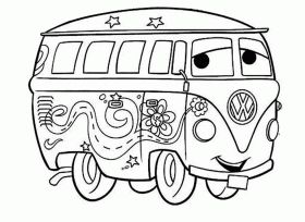 Vw camper van coloring page cars coloring pages truck coloring pages coloring books
